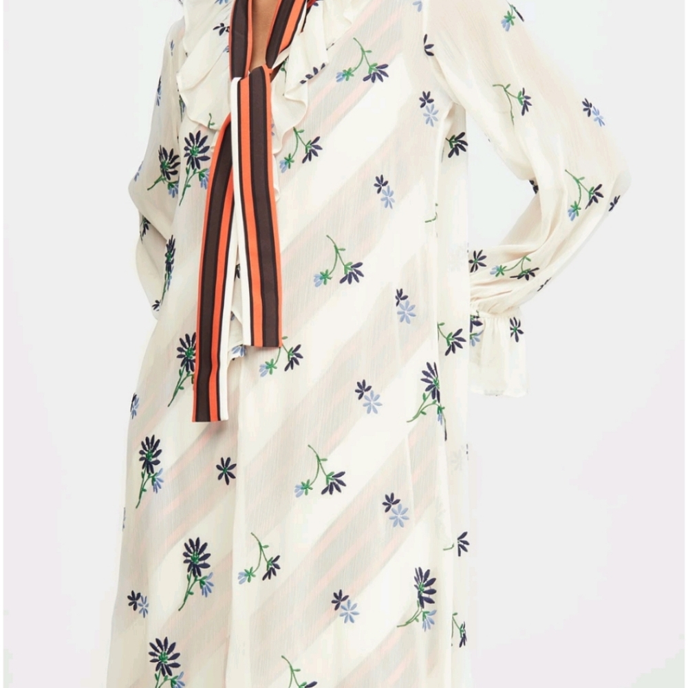 Tory burch contrast sleep dress, size M